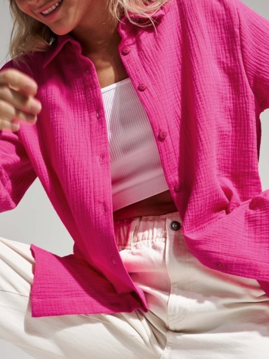 Women’s Leisure Vacation Style Cotton Shirt