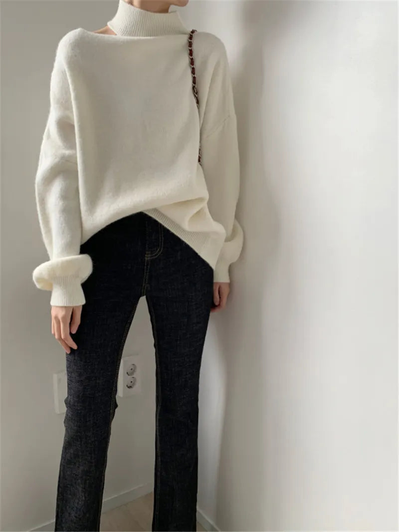 Irregular temperament sweater
