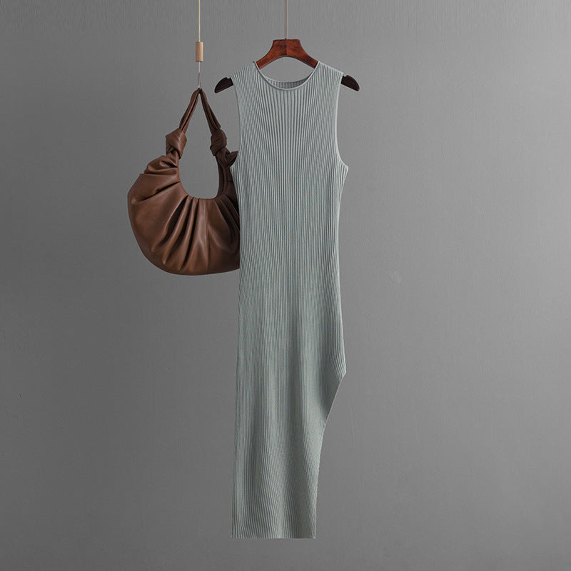 Stylish Irregular Slim Fit Temperament Vest Dress