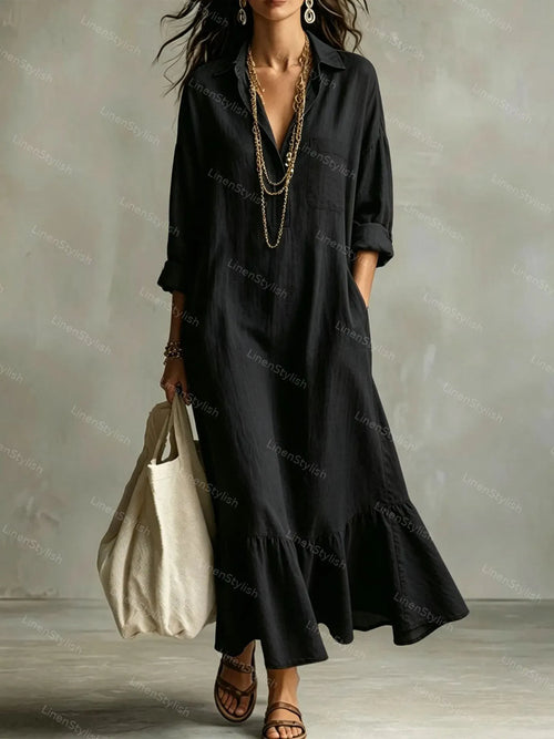 Casual Loose Shirt Dress