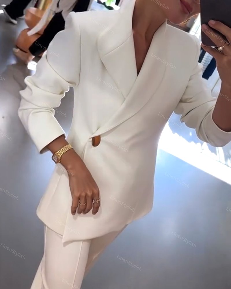 Fashion Multi-style Blazer & Pants Two-piece Set