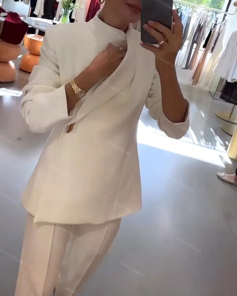 Fashion Multi-style Blazer & Pants Two-piece Set