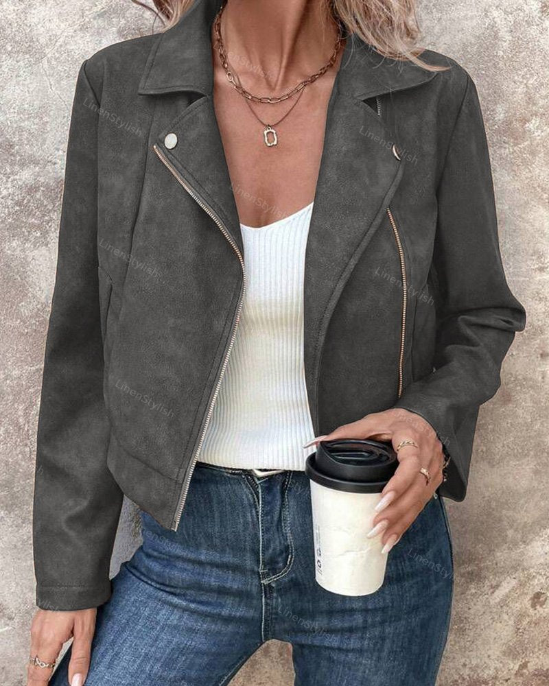 Faux Deerskin Short Jacket