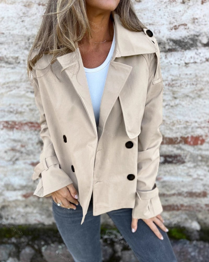 Double-breasted Trench Coat Jacket