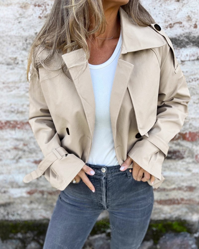 Double-breasted Trench Coat Jacket