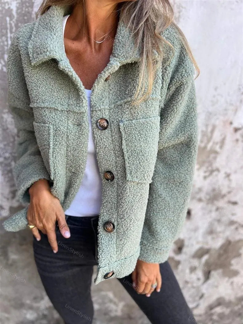 Lasel Pocket Lambskin Coat
