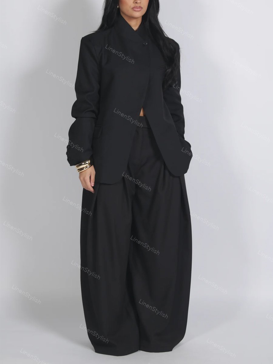 Fashion Commuter Design Blazer & Pants Two-piece Set