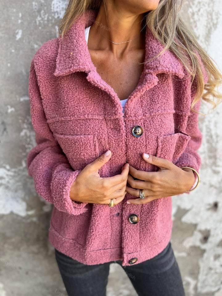 Lasel Pocket Lambskin Coat