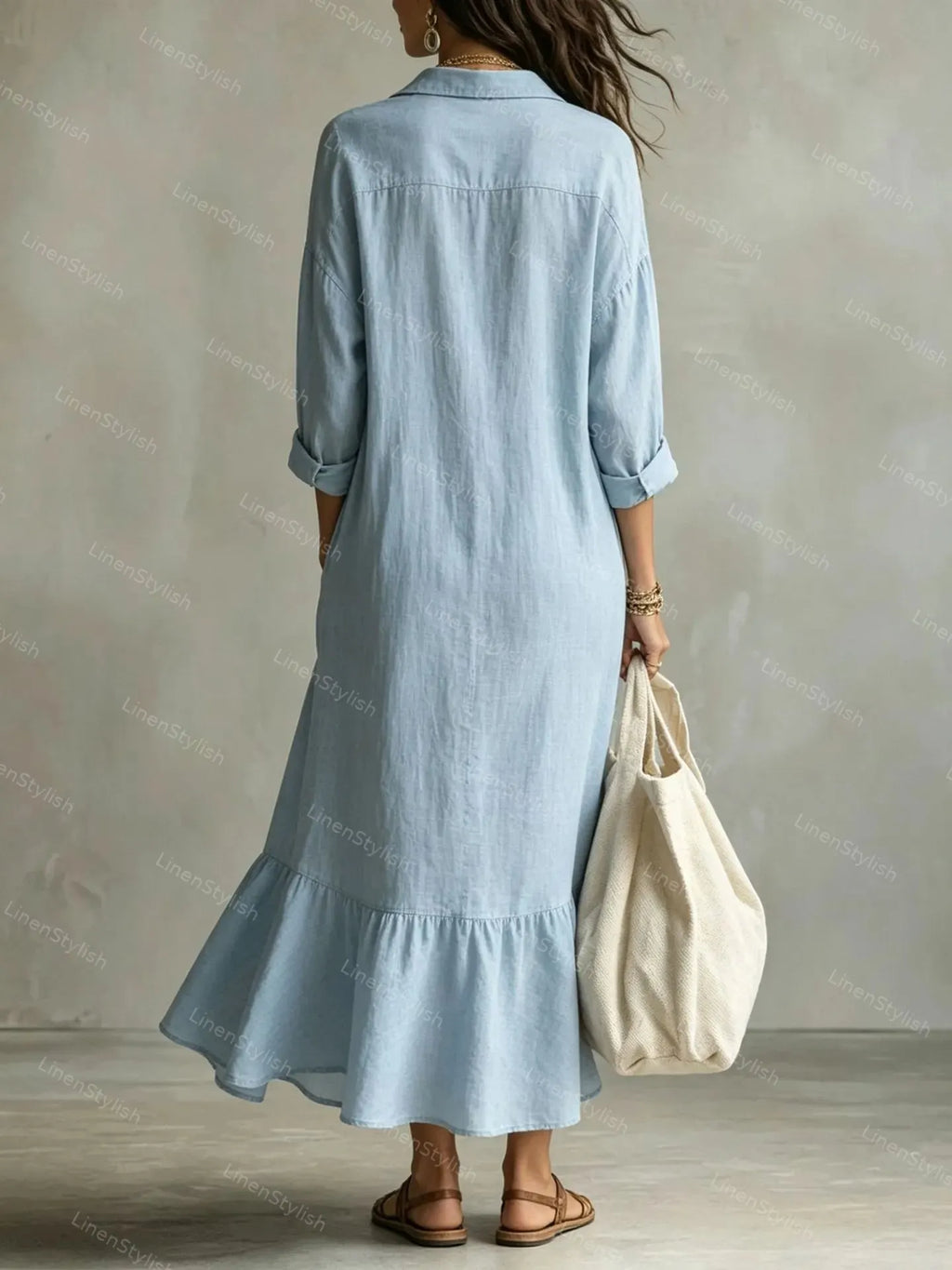 Casual Loose Shirt Dress