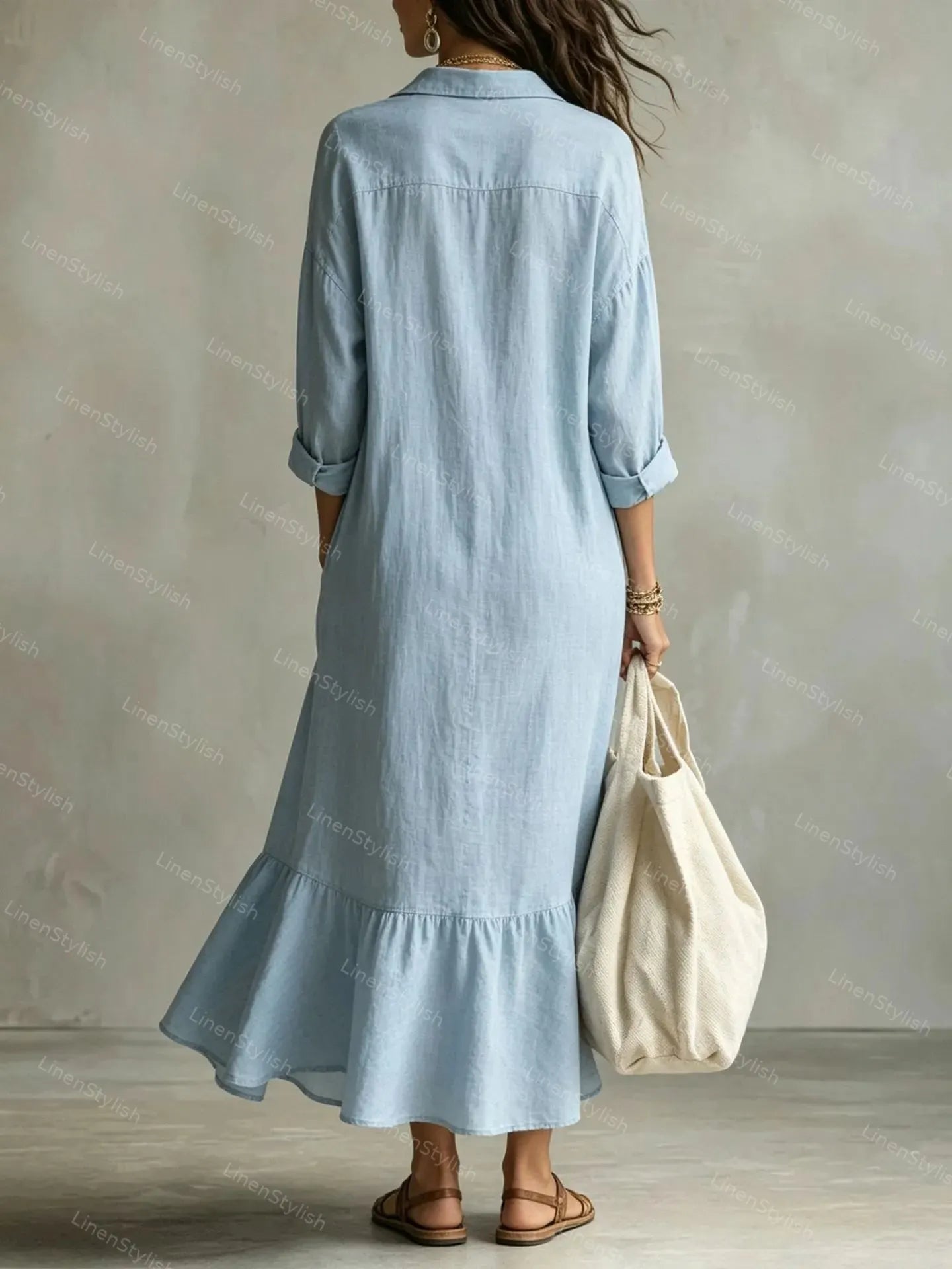 Casual Loose Shirt Dress