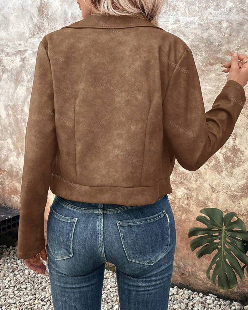 Faux Deerskin Short Jacket