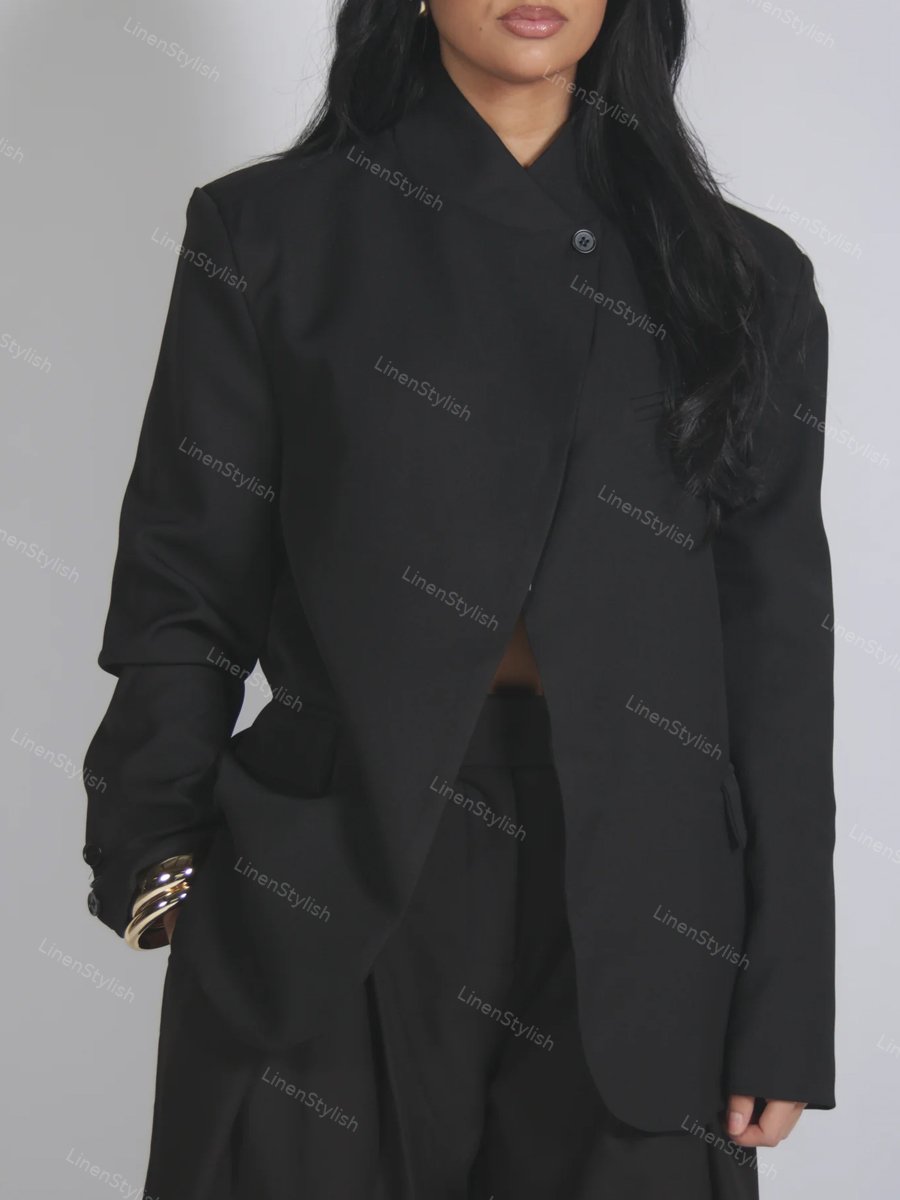 Fashion Commuter Design Blazer & Pants Two-piece Set