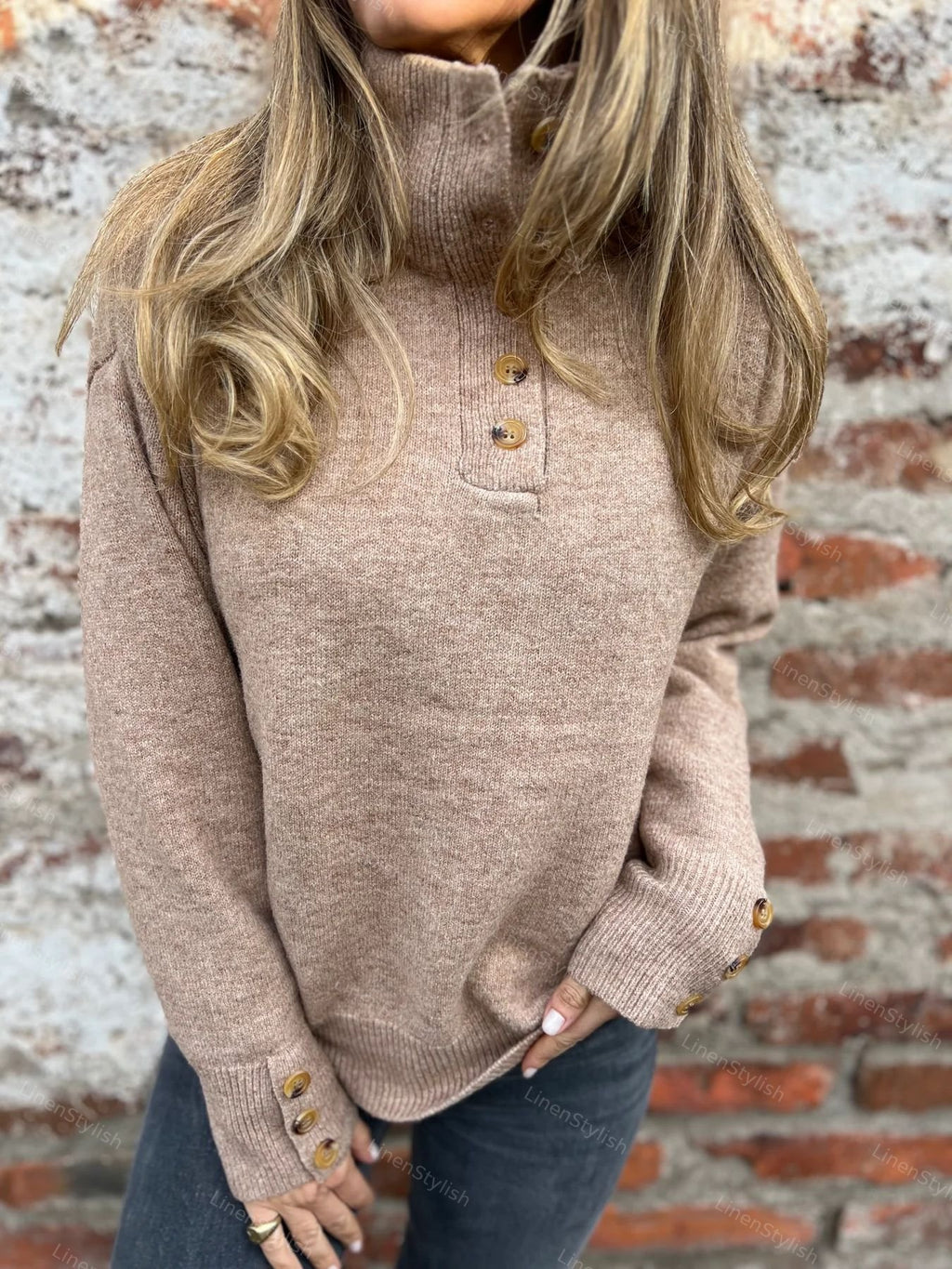 Loose Stand-collar Sweater