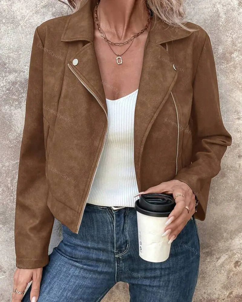 Faux Deerskin Short Jacket