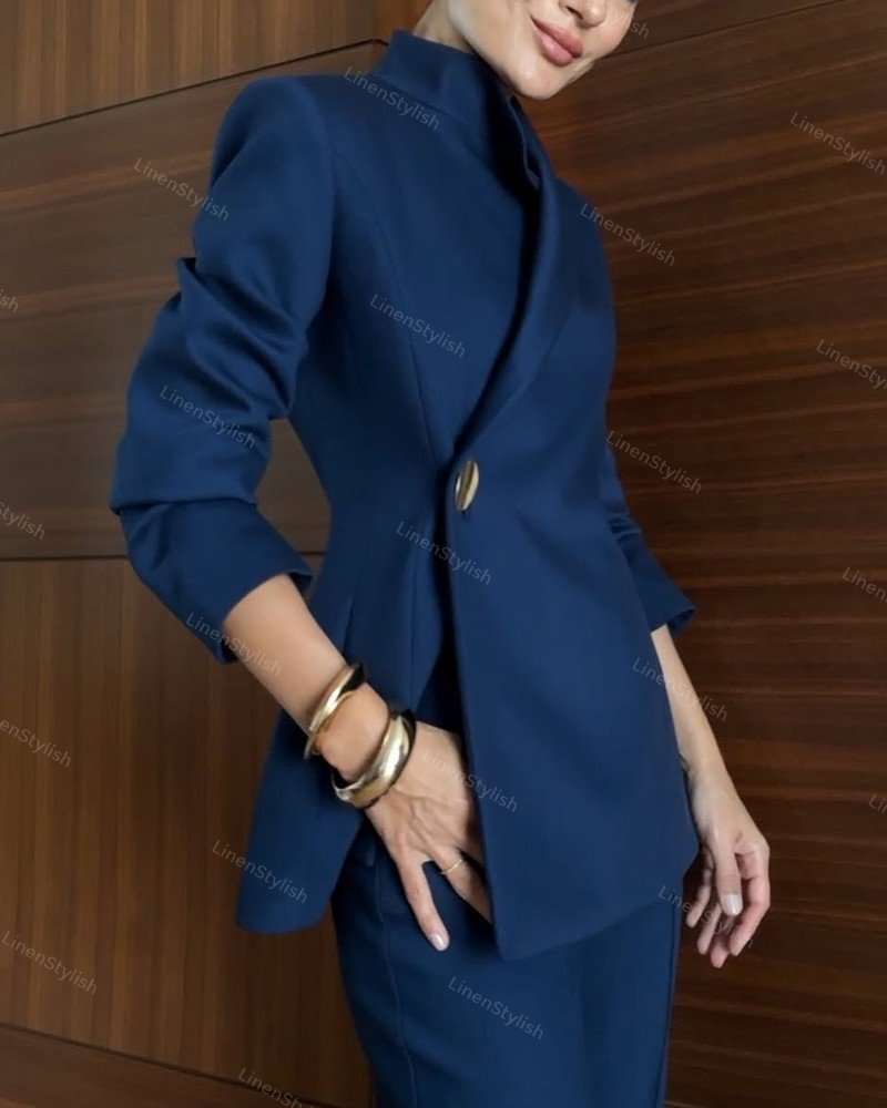 Fashion Multi-style Blazer & Pants Two-piece Set