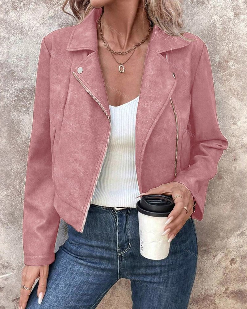 Faux Deerskin Short Jacket