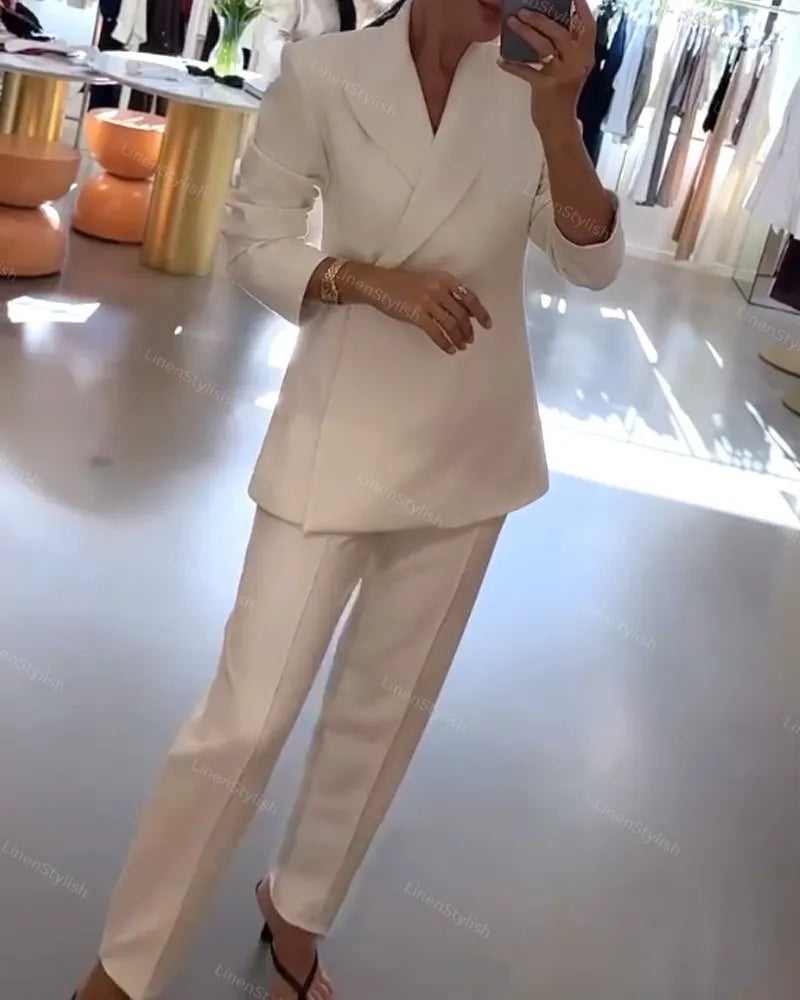 Fashion Multi-style Blazer & Pants Two-piece Set