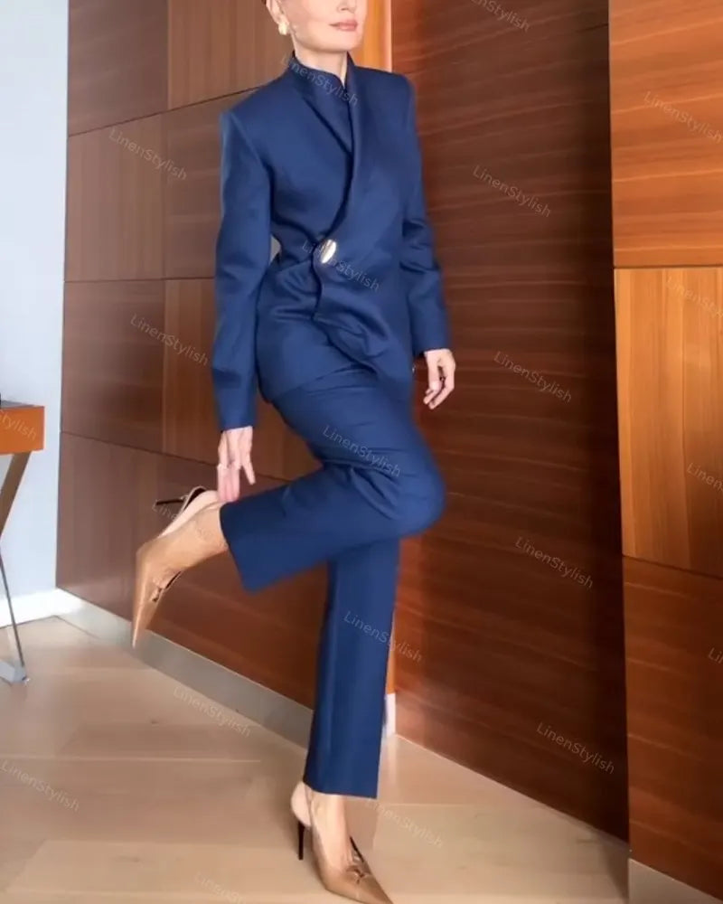 Fashion Multi-style Blazer & Pants Two-piece Set