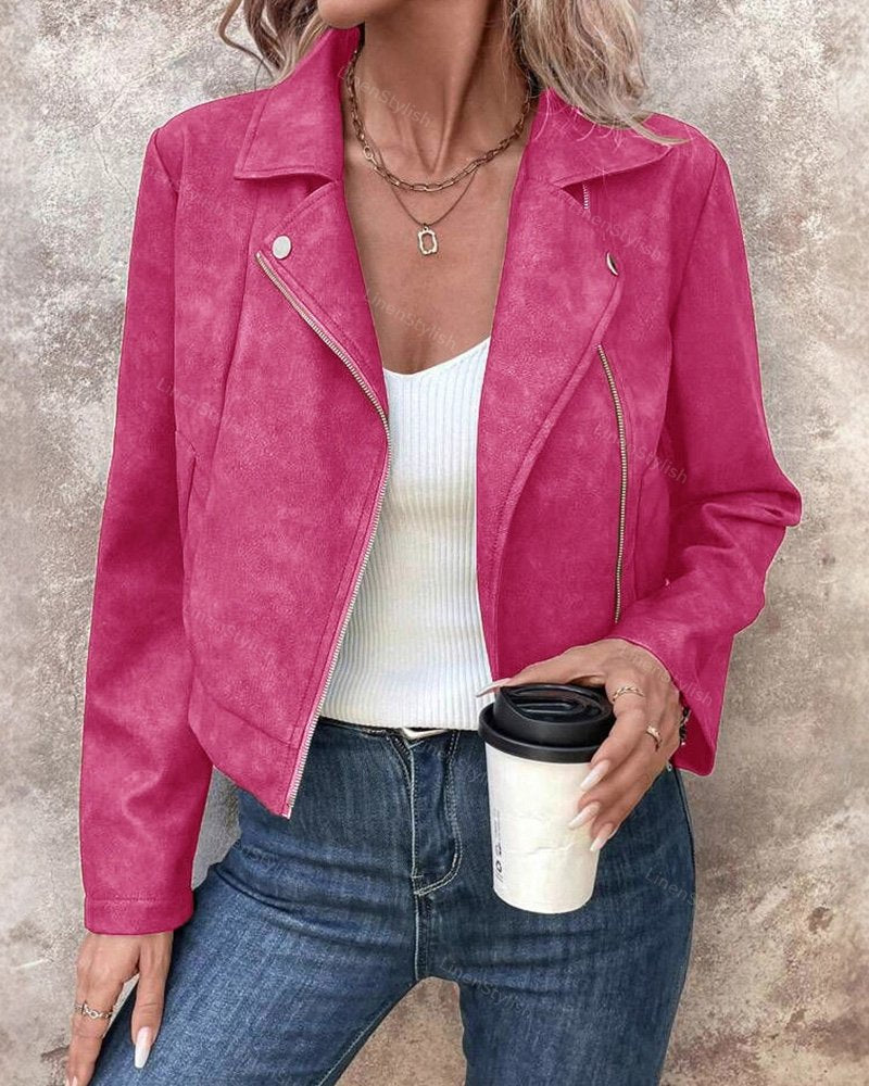 Faux Deerskin Short Jacket