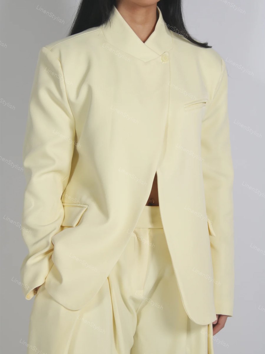 Fashion Commuter Design Blazer & Pants Two-piece Set