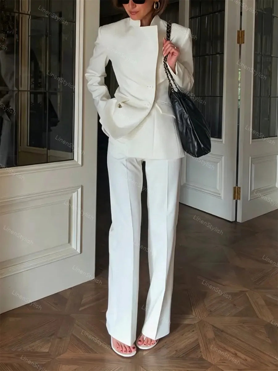 Fashion Elegant Blazer & Pants Two-piece Set
